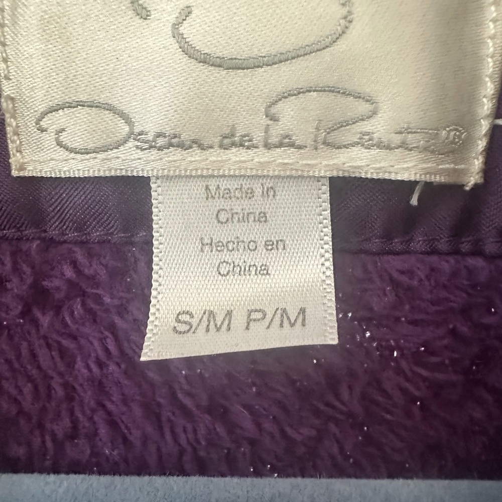 OSCAR de la RENTA (S/M) Purple Long Robe - Picture 12 of 13